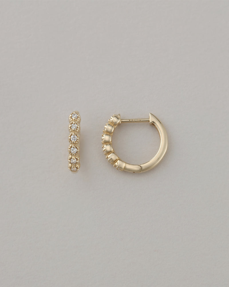 ピアス（両耳用） K10 フープ ピアス
