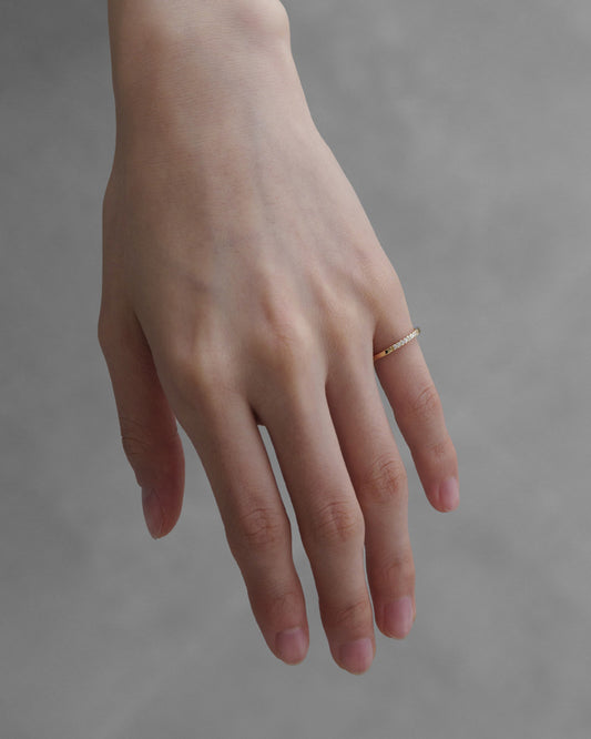 K10 ダイヤモンド ピンキー リング