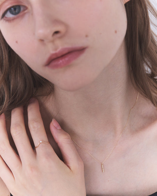 〈山〉 K18 ダイヤモンド 富士 リング