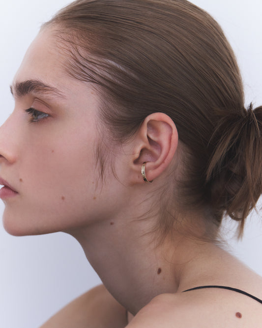 〈空〉 K10 月 テクスチャー カフリング