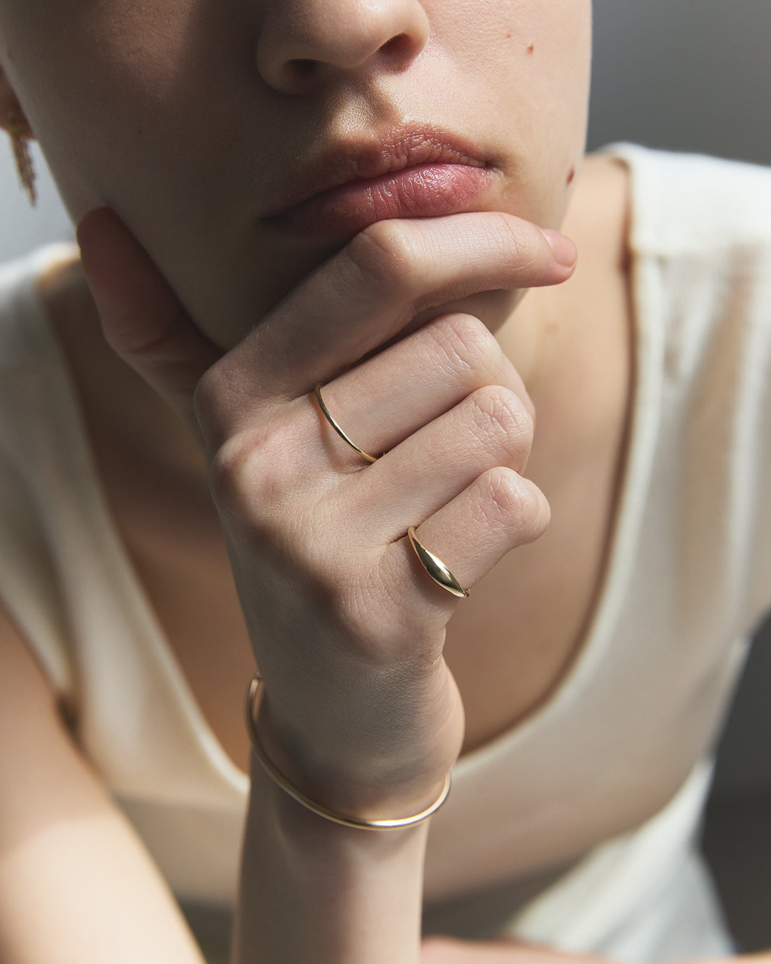 【6~18号まで展開】K10 ストレート リング