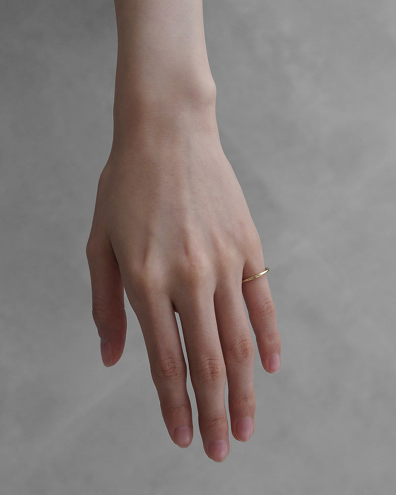 K10 ストレート ピンキー リング