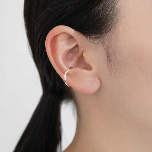 K10 ウェーブ パイプ イヤーカフ