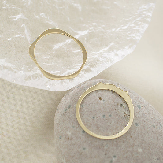 〈水〉K10 水の 輪郭 リング