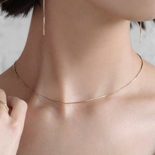K10 コンパクトチェーン チョーカー ネックレス