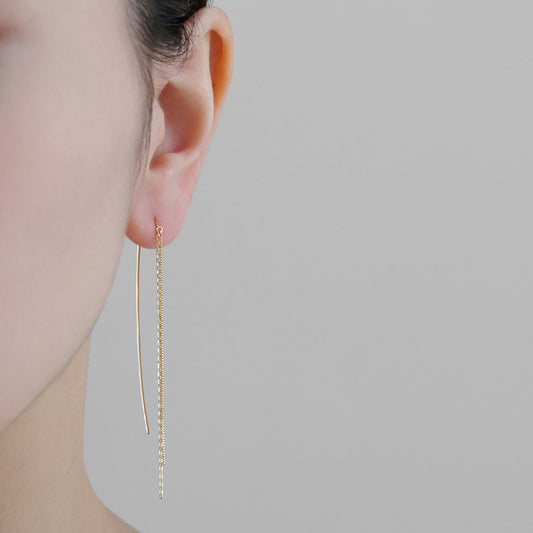 K10 ミックスチェーン ピアス