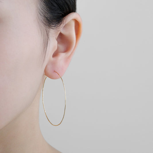 K10 ビッグ フープ ピアス