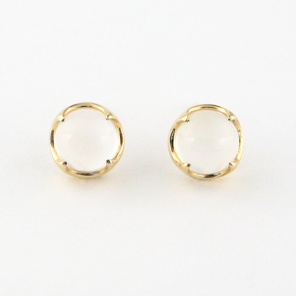 〈光と影〉 K10 ラウンド ピアス