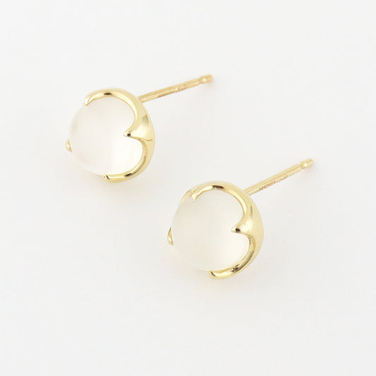 〈光と影〉 K10 ラウンド ピアス