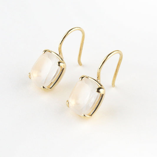 〈光と影〉 K10 レクタングル ピアス