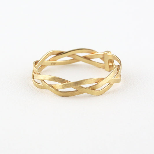 K10 ワイド トレス リング