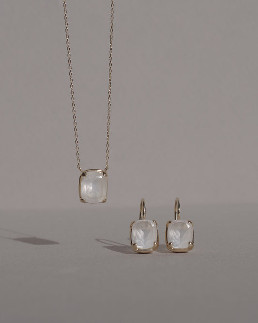 〈光と影〉 K10 レクタングル ネックレス