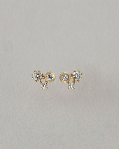 【10/9開始】ホリデー限定 〈水〉 K10 雪の結晶 ピアス