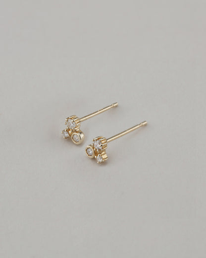 ホリデー限定 〈水〉 K10 雪の結晶 ピアス