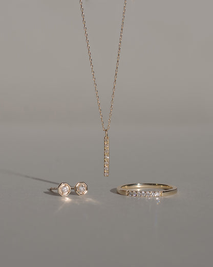 K10 ダイヤモンド ピンキー リング