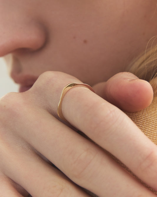 〈水〉K10 水の 輪郭 リング