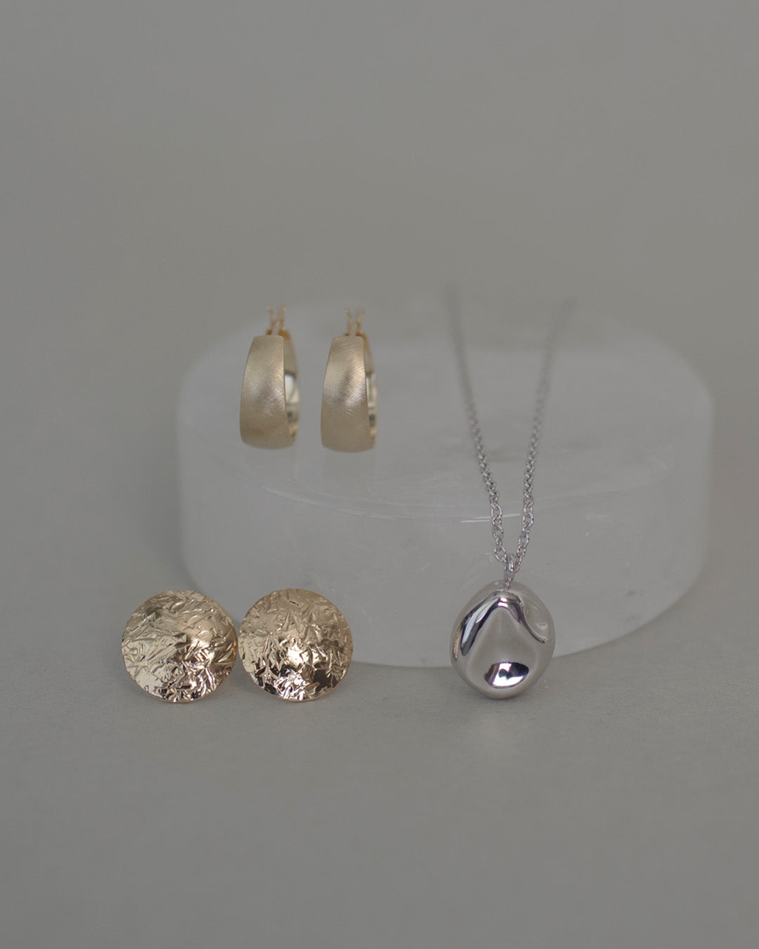 〈水〉 シルバー 水の揺らぎ ネックレス