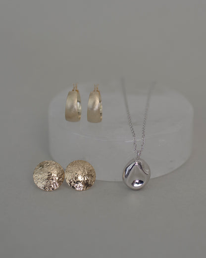 〈水〉 シルバー 水の揺らぎ ネックレス