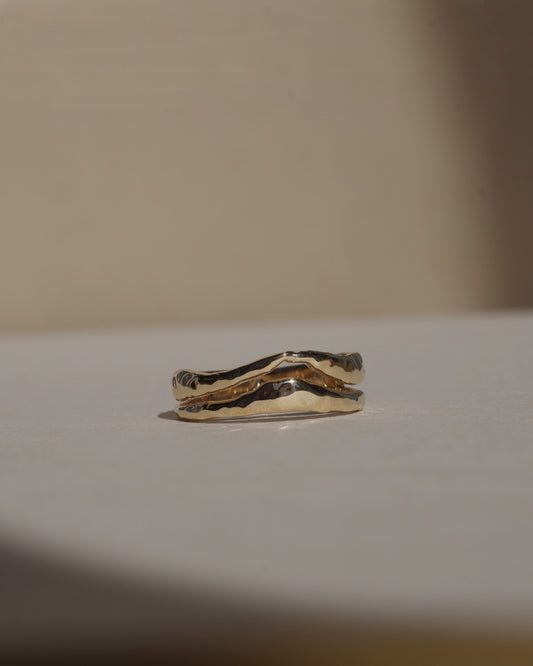 〈山〉K18 富士山 リング