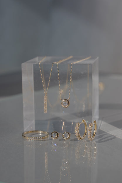 K10 ダイヤモンド ピンキー リング