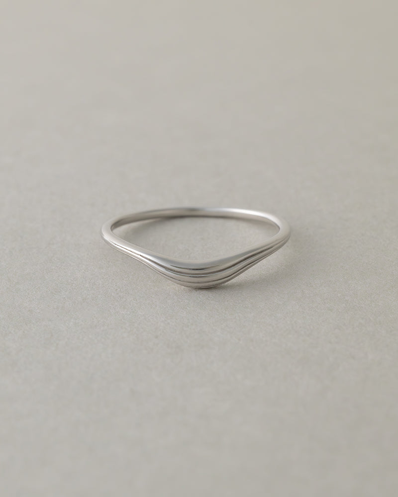 【3/19発売】〈山〉シルバー 年輪 リング