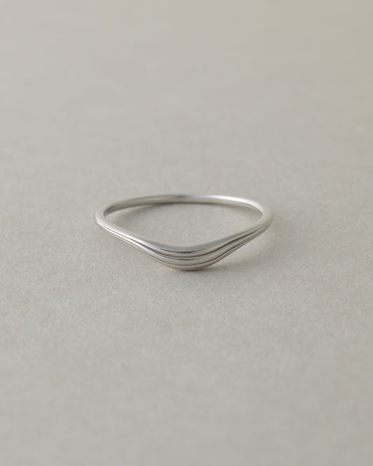 【3/19発売】〈山〉シルバー 年輪 リング