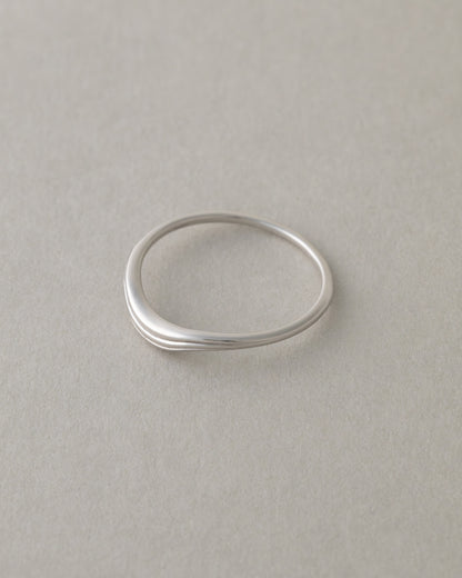 【3/19発売】〈山〉シルバー 年輪 リング