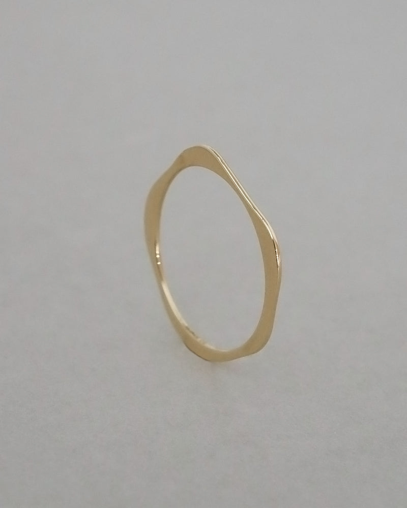 〈水〉K10 水の 輪郭 リング