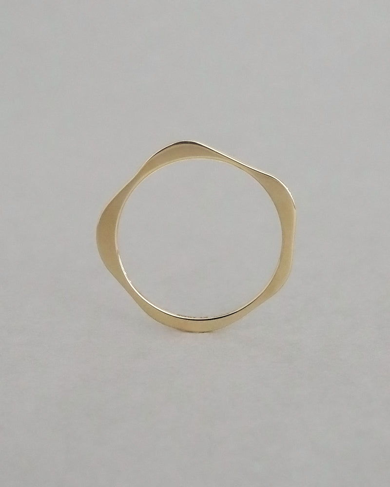 〈水〉K10 水の 輪郭 リング