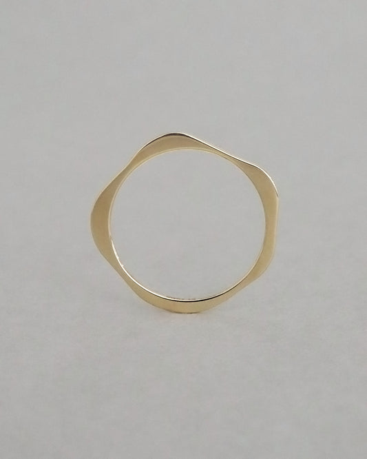 〈水〉K10 水の 輪郭 リング