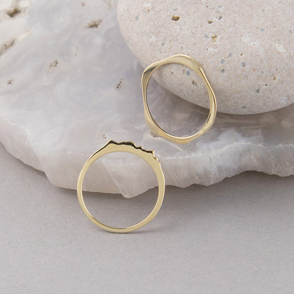 〈水〉K10 水の 輪郭 リング