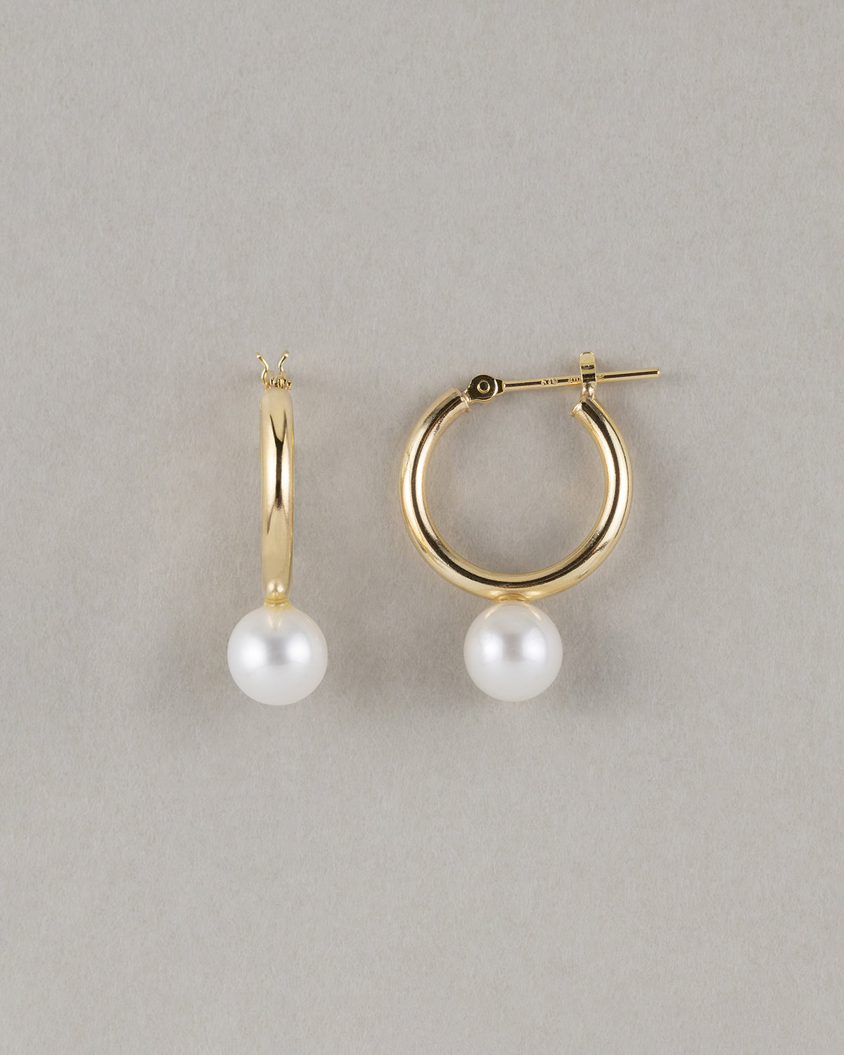 パール フープ ピアス