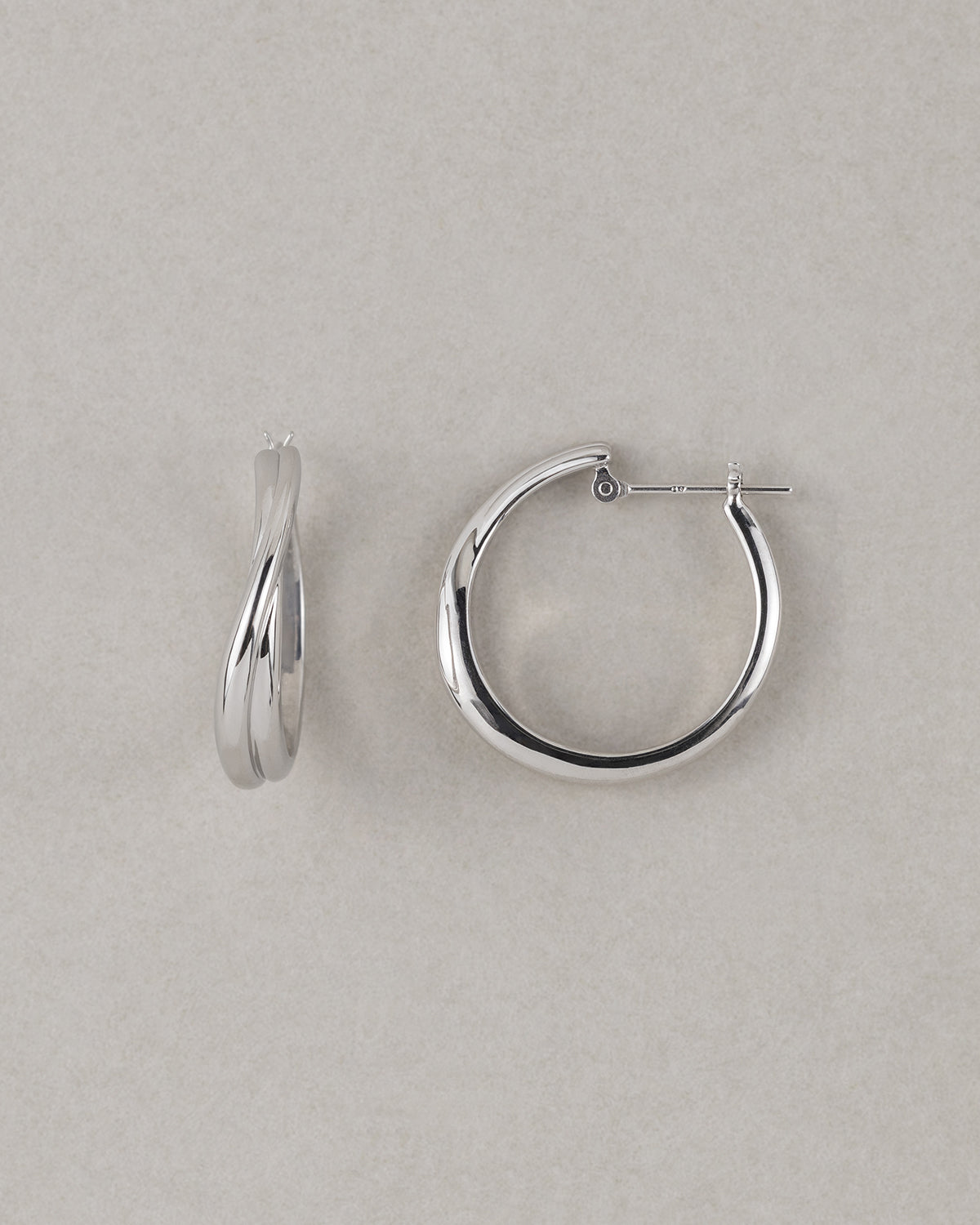 【10/16発売】〈空〉シルバー 秋の風 フープピアス