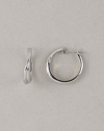 【10/16発売】〈空〉シルバー 秋の風 フープピアス