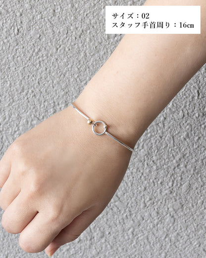【サイズ展開 01 / 02】〈空〉シルバー/ K10 星の瞬きバングル