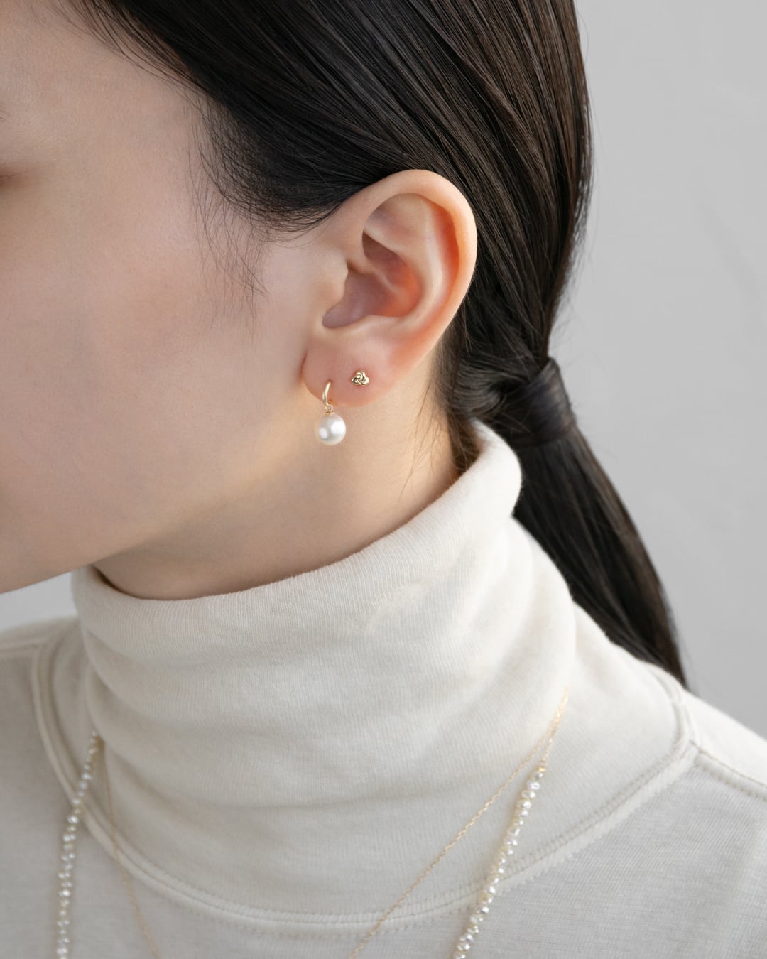 K10 バロックパール スタッド ピアス