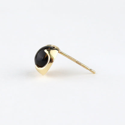 〈光と影〉 K10 ラウンド ピアス