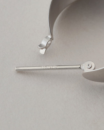 【3/6入荷】〈山〉 シルバー 霧 フープピアス